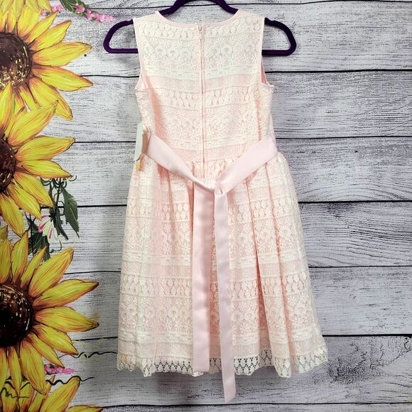 Purple Rose Girl's Pink and Lace Dress Size 16 - Picture 11 of 11